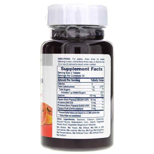 Chewable Original Papaya Enzyme, AH